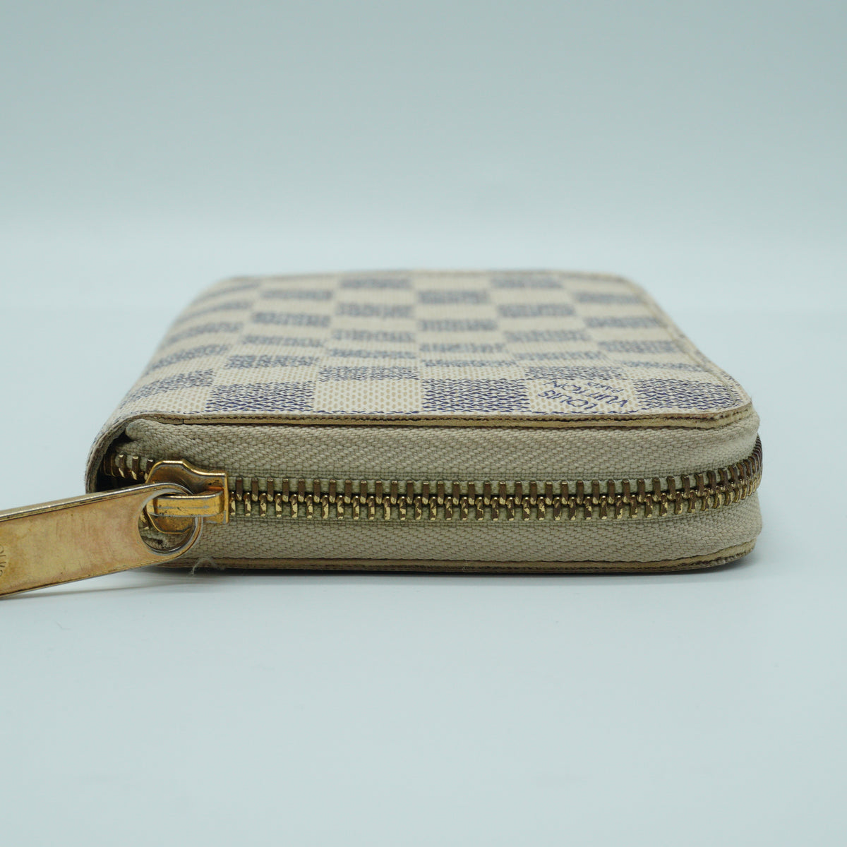 Louis Vuitton Zippy Wallet Damie Azur GHW