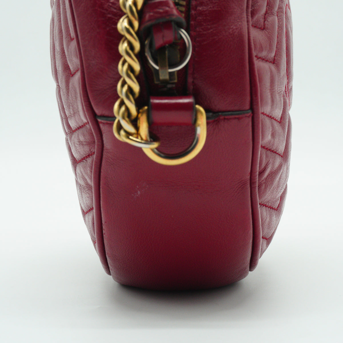 Gucci GG Marmont Mini Round Shoulder Bag Small GHW