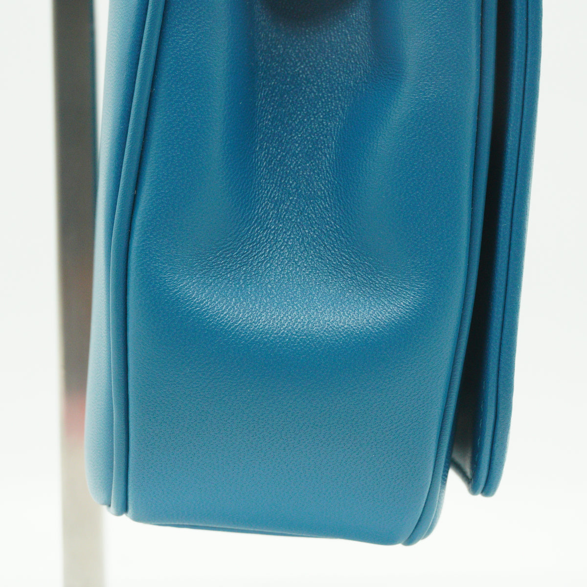 Chanel CC Mania Flap Bag Blue Lambskin Small GHW
