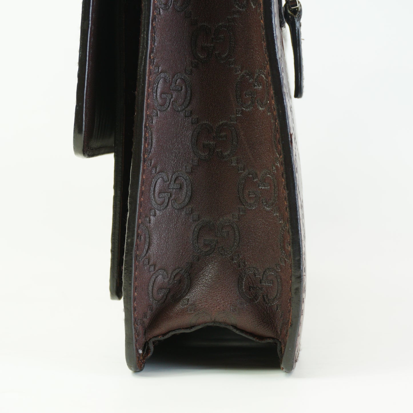 Gucci	Guccissima Leather Clutch Medium Brown SHW