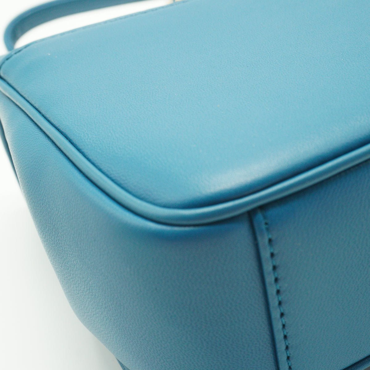 Chanel CC Mania Flap Bag Blue Lambskin Small GHW
