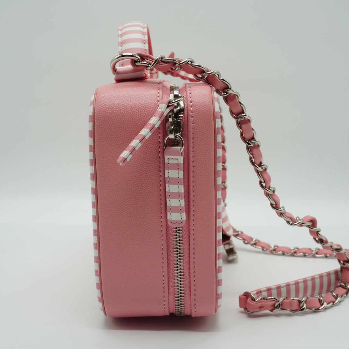 Chanel CC Feligiie Vanity Case Pink Small SHW