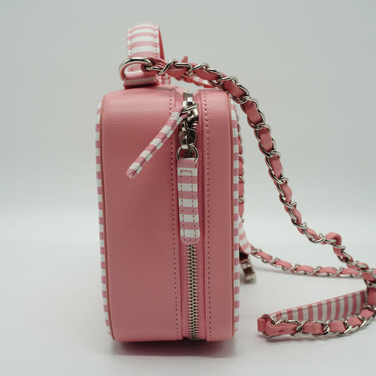 Chanel CC Feligiie Vanity Case Pink Small SHW