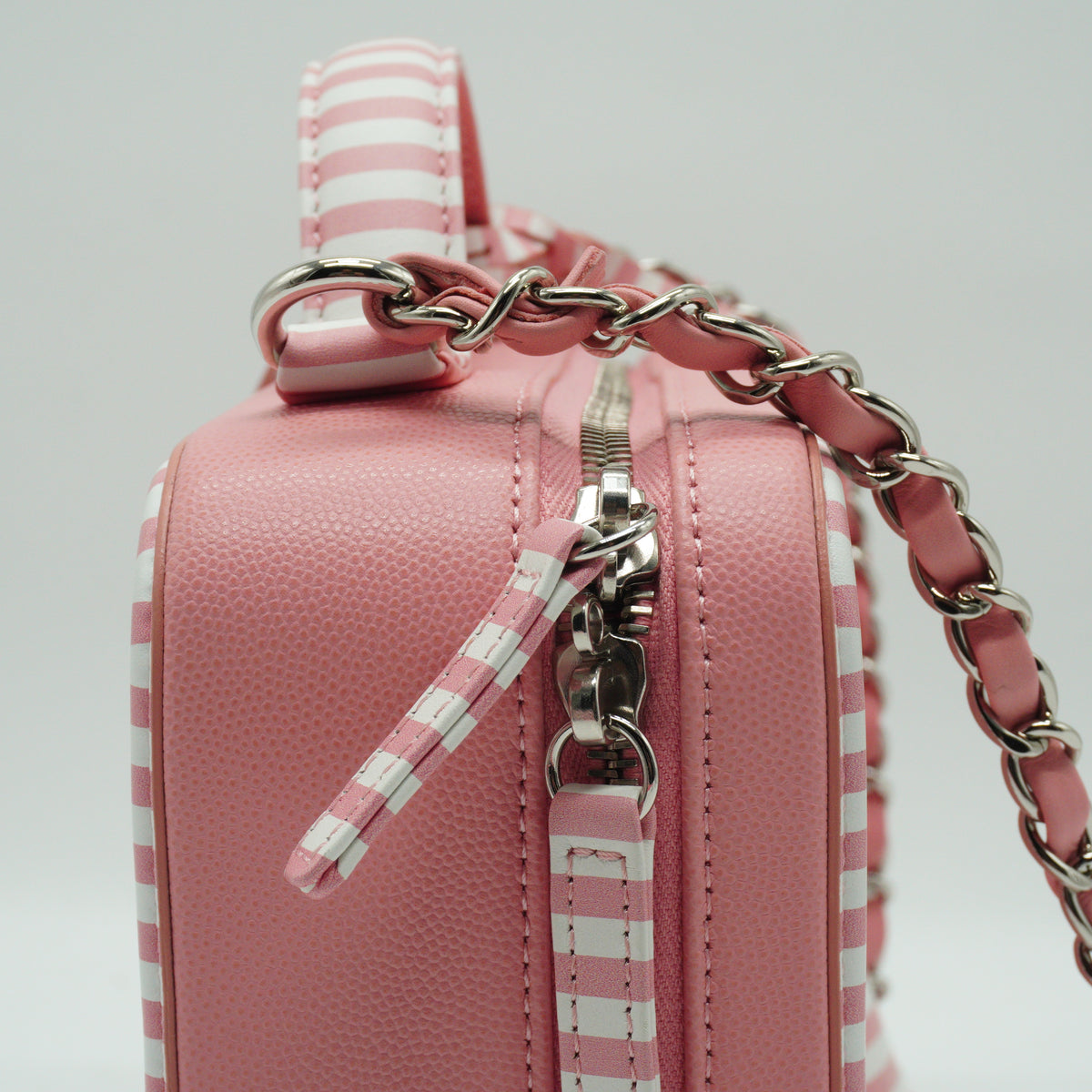 Chanel CC Feligiie Vanity Case Pink Small SHW