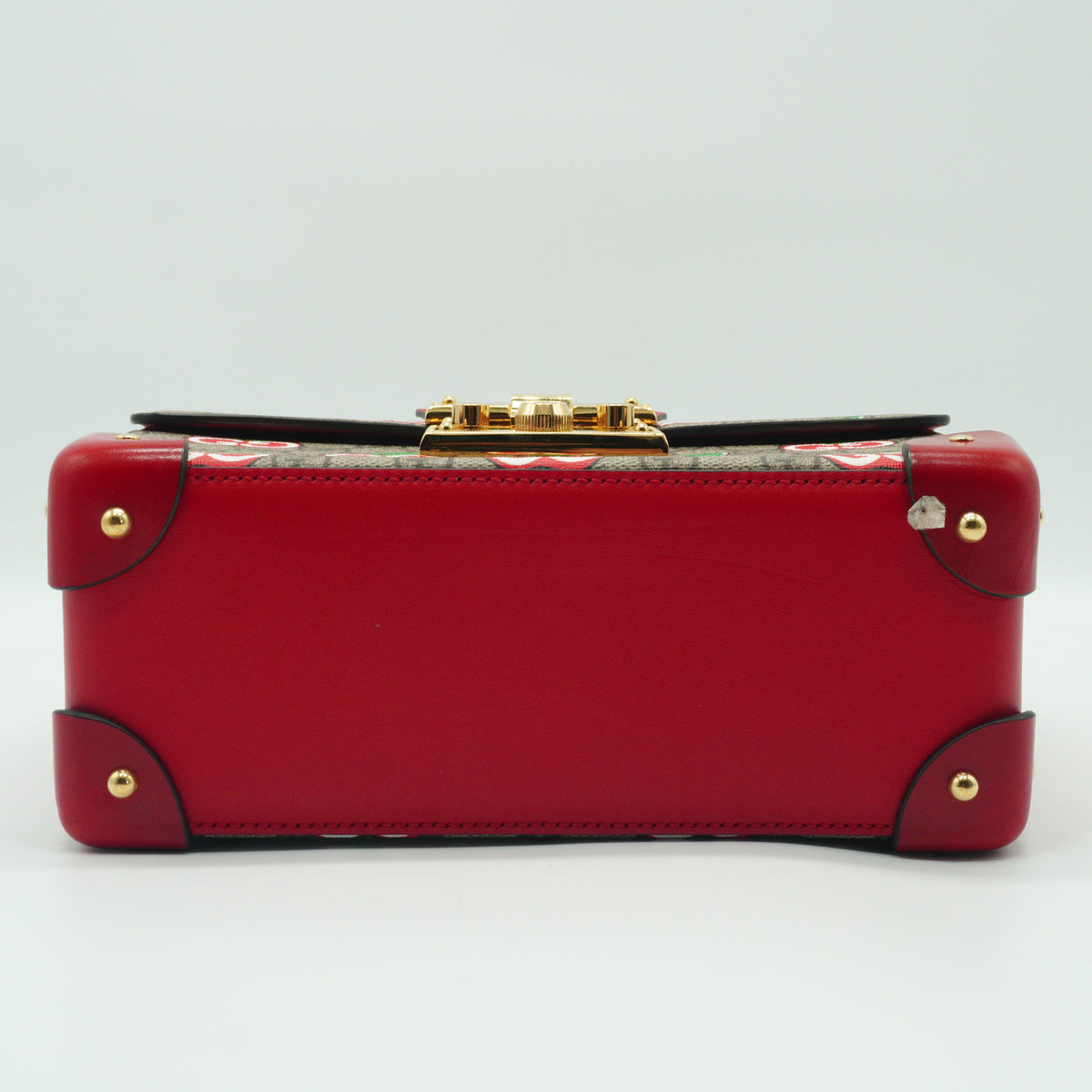 Gucci Padlock Bamboo Top Handle Small Beige GHW