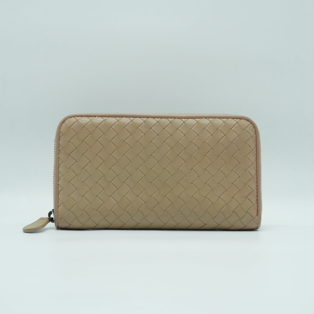 Bottega Veneta	Intrecciato Zip Around Wallet Beige MHW