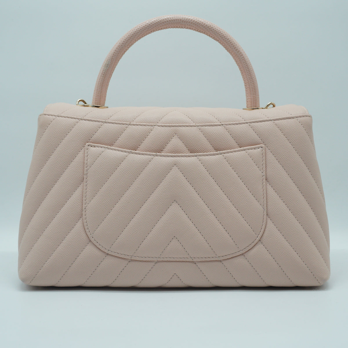 Chanel Coco Handle Medium Calfskin Beige Clair GHW