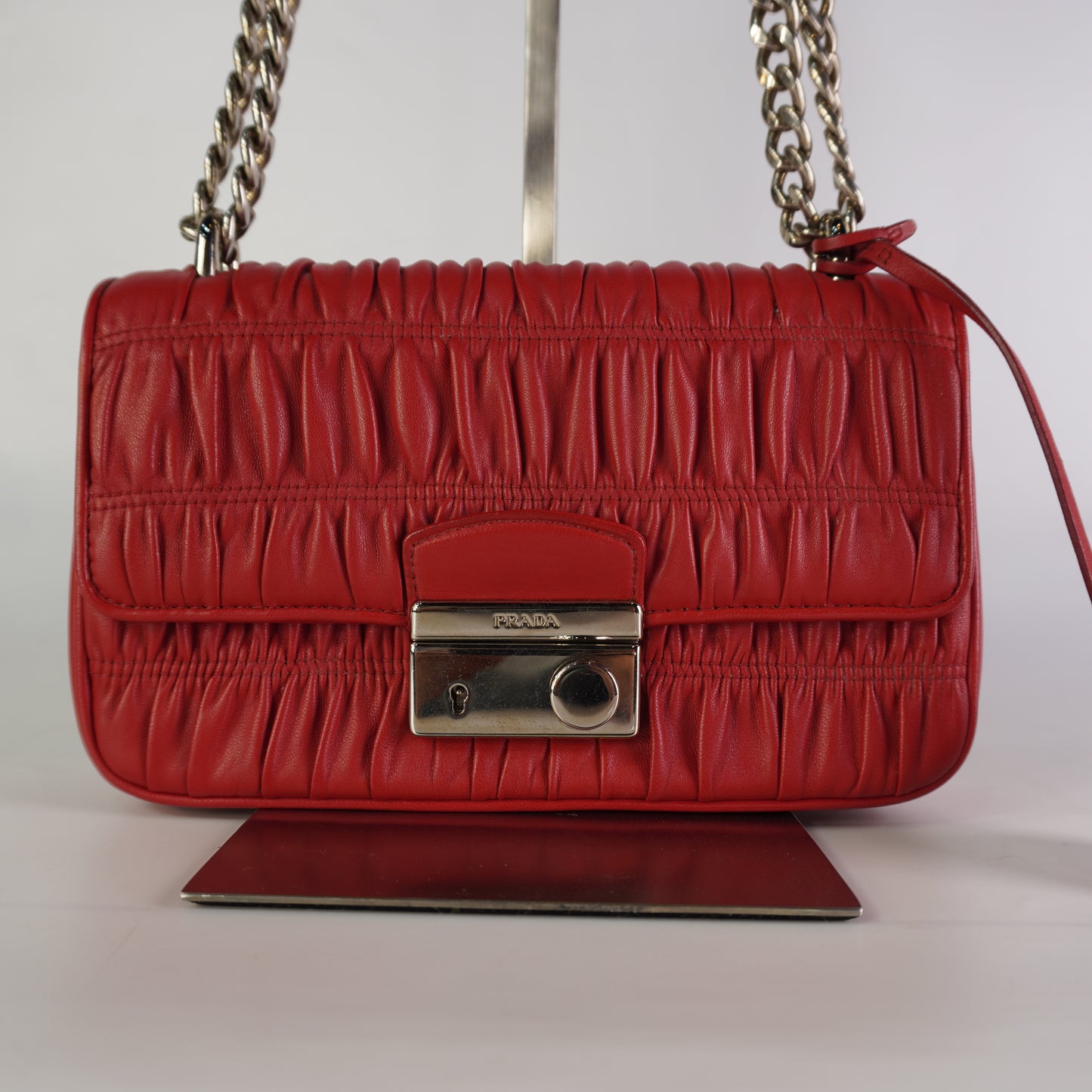 Prada Nappa Gaufre Red