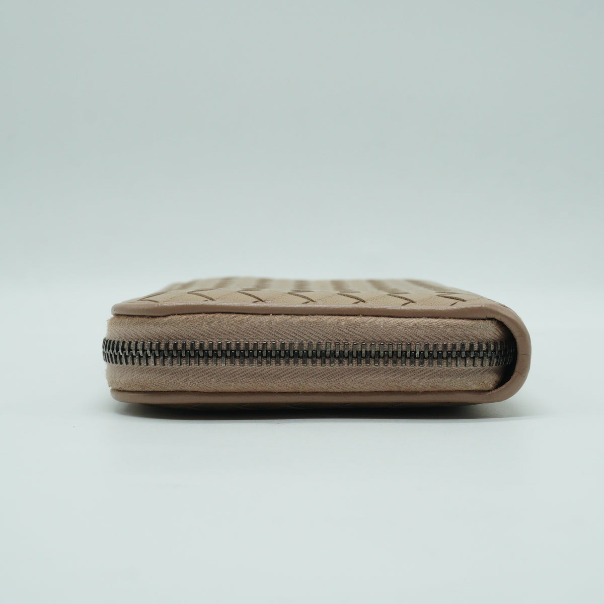 Bottega Veneta	Intrecciato Zip Around Wallet Beige MHW