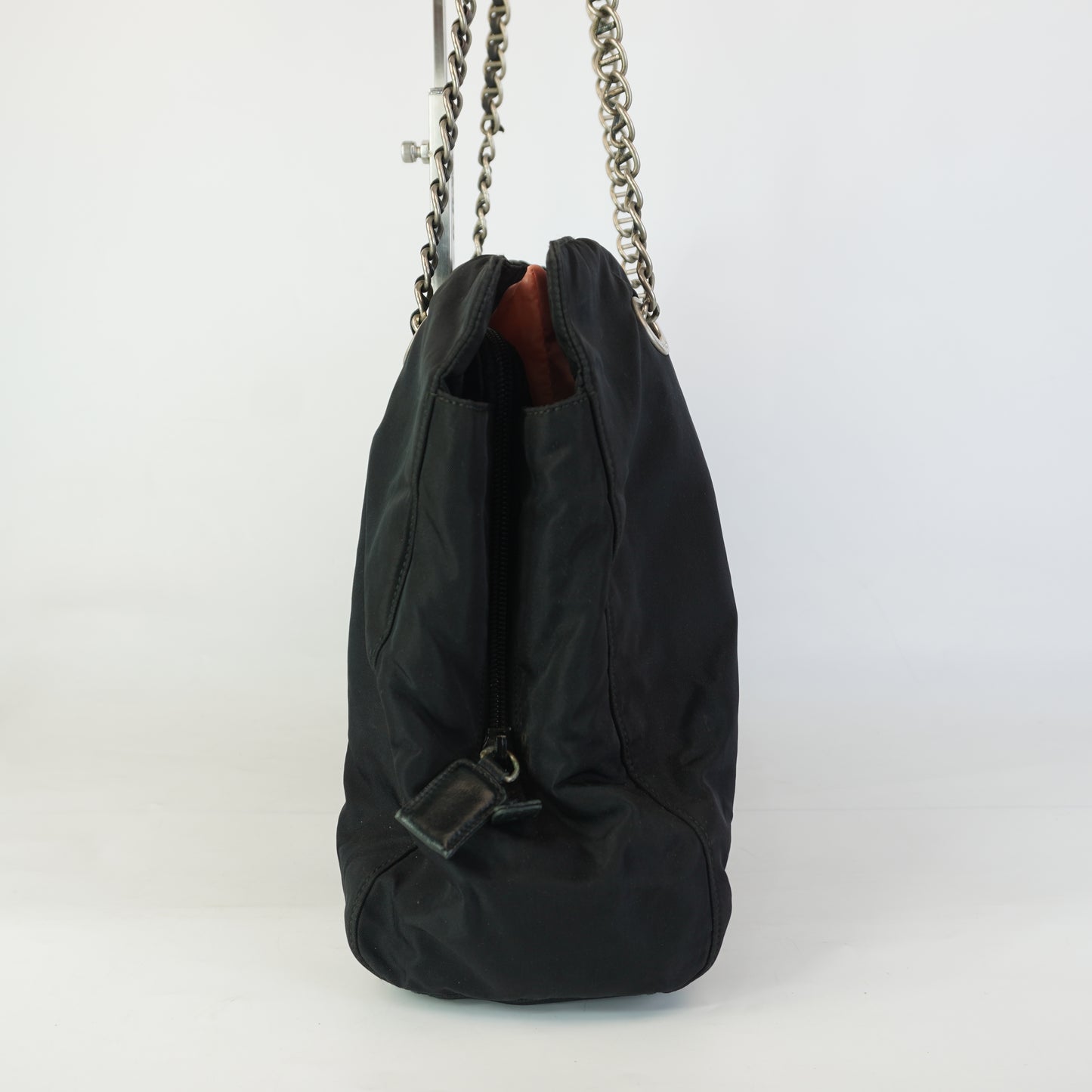 Prada Tessuto Chain Shoulder Bag SHW Large