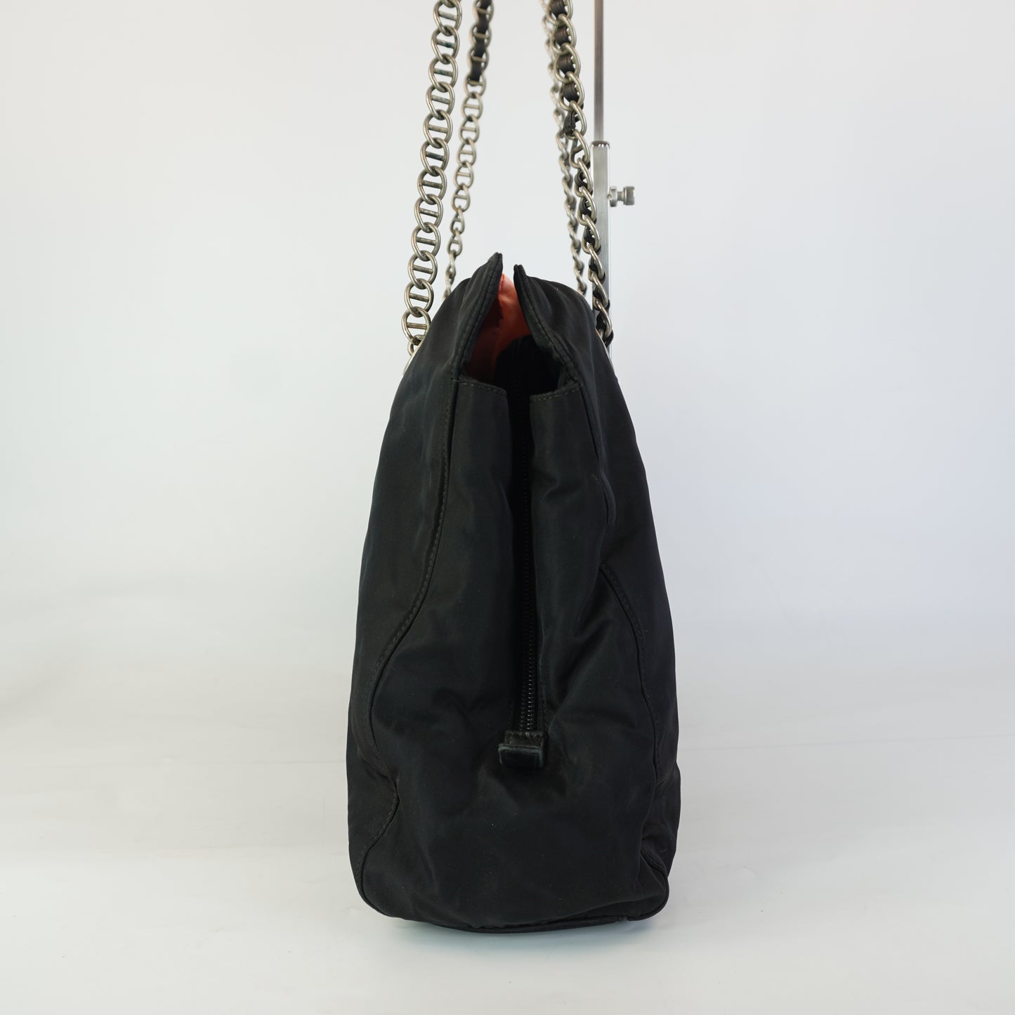 Prada Tessuto Chain Shoulder Bag SHW Large