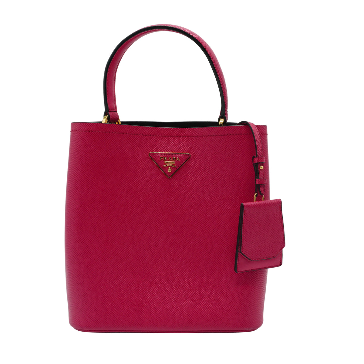 Prada Parrier Small Saffiano Pink GHW