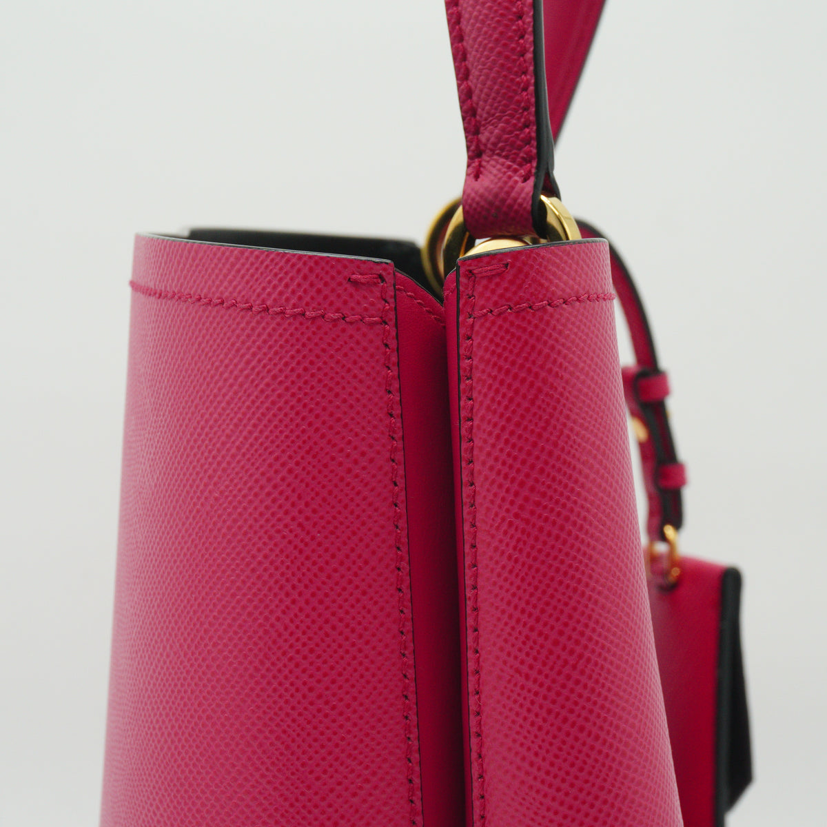 Prada Parrier Small Saffiano Pink GHW