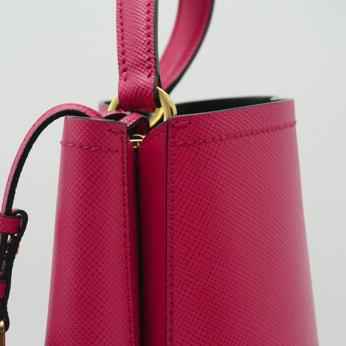 Prada Parrier Small Saffiano Pink GHW