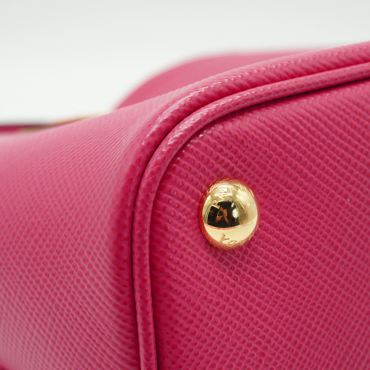 Prada Parrier Small Saffiano Pink GHW