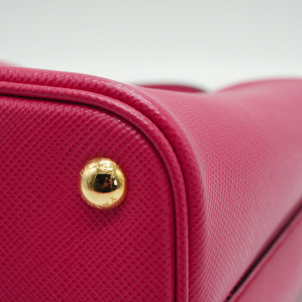 Prada Parrier Small Saffiano Pink GHW