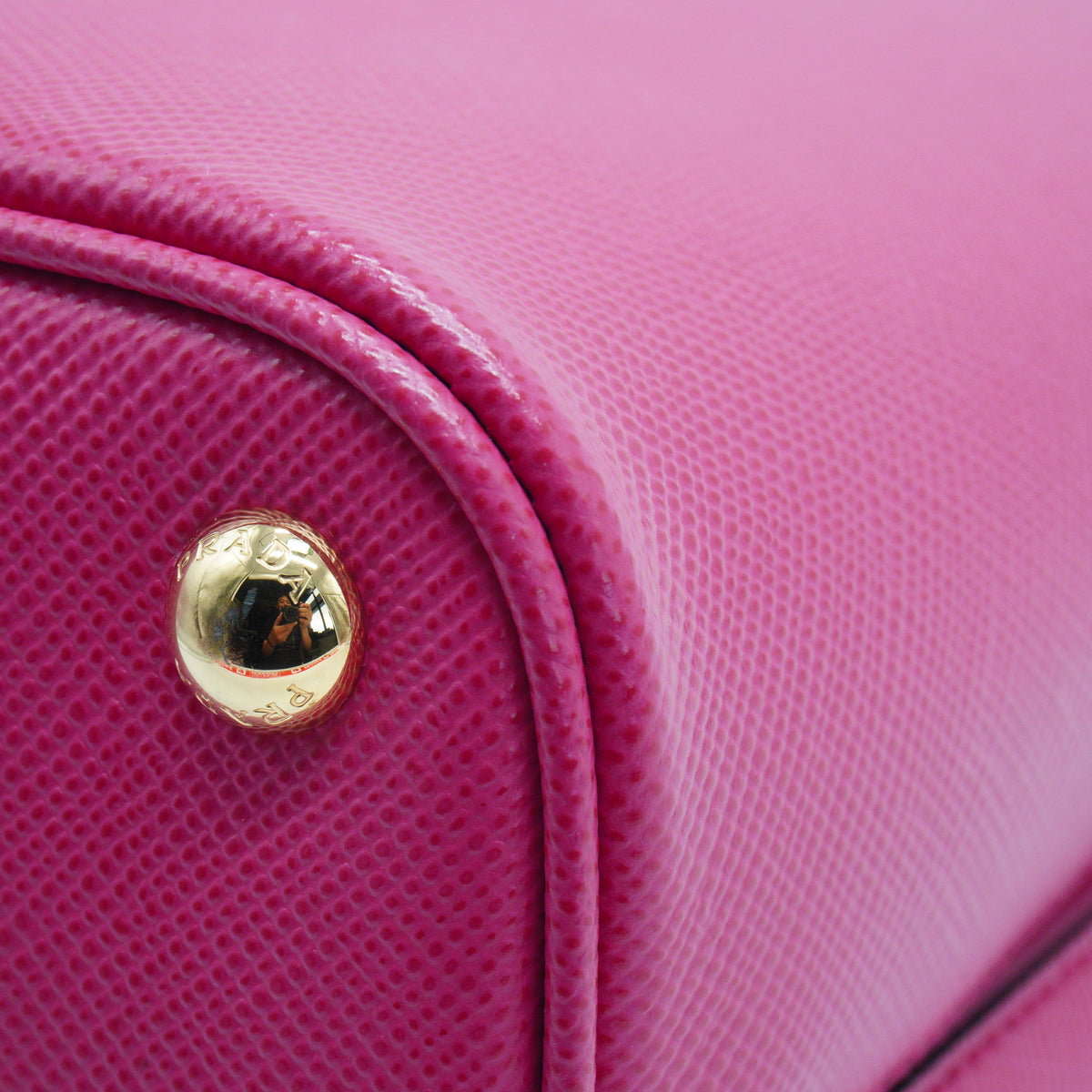 Prada Parrier Small Saffiano Pink GHW