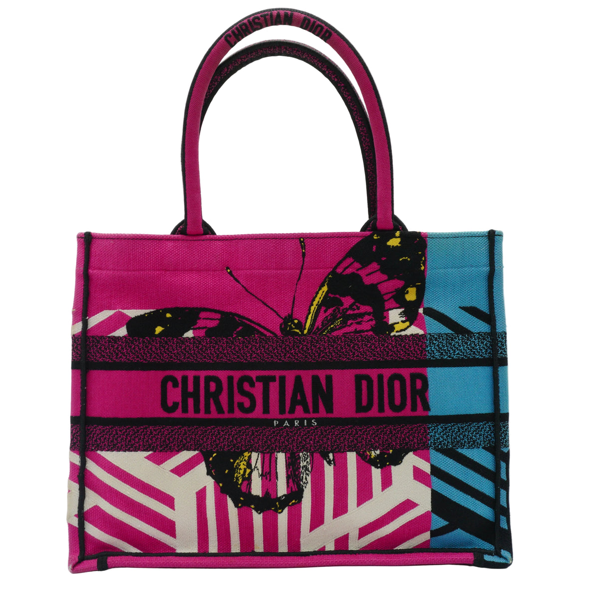 Dior Book Tote Medium Pink Blue