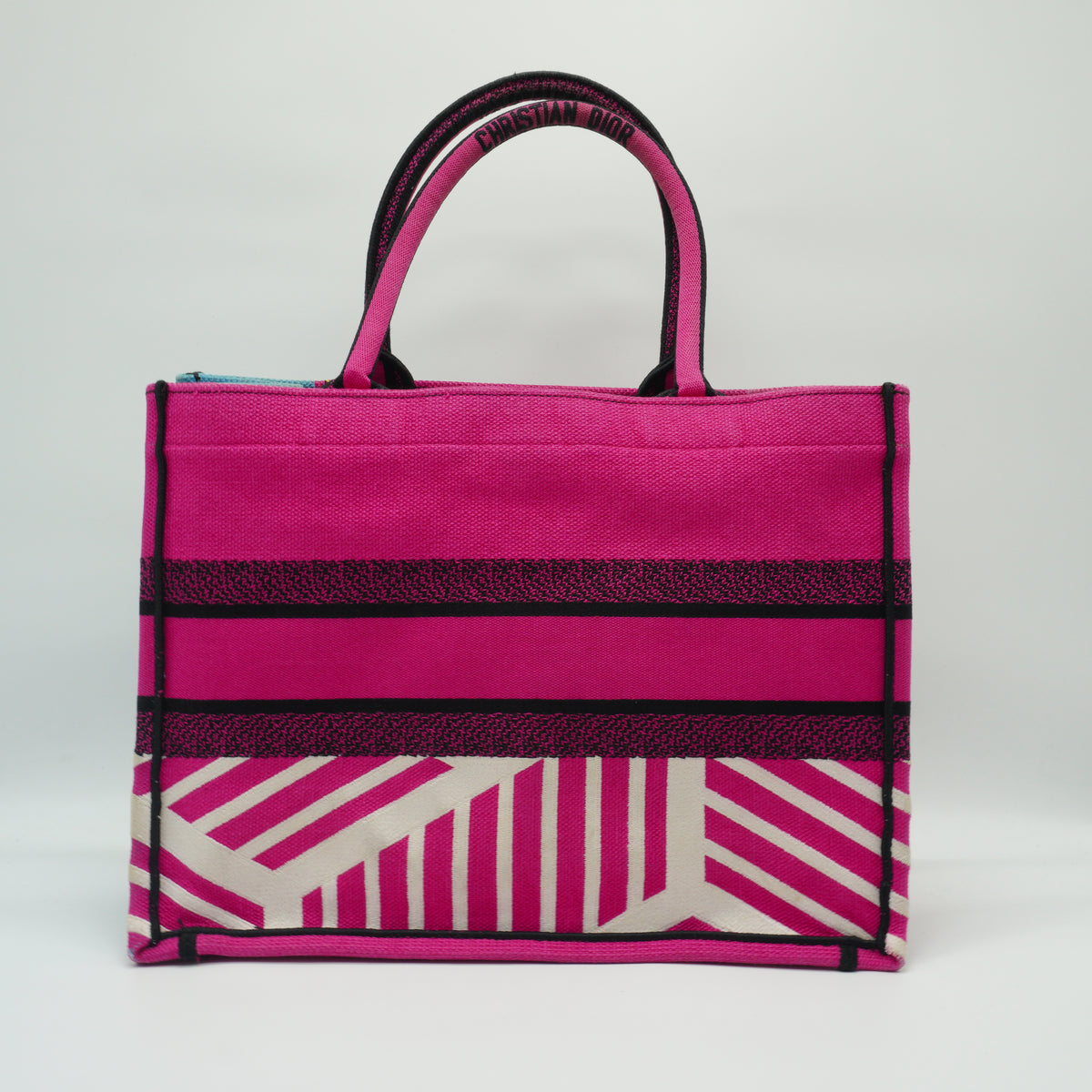 Dior Book Tote Medium Pink Blue