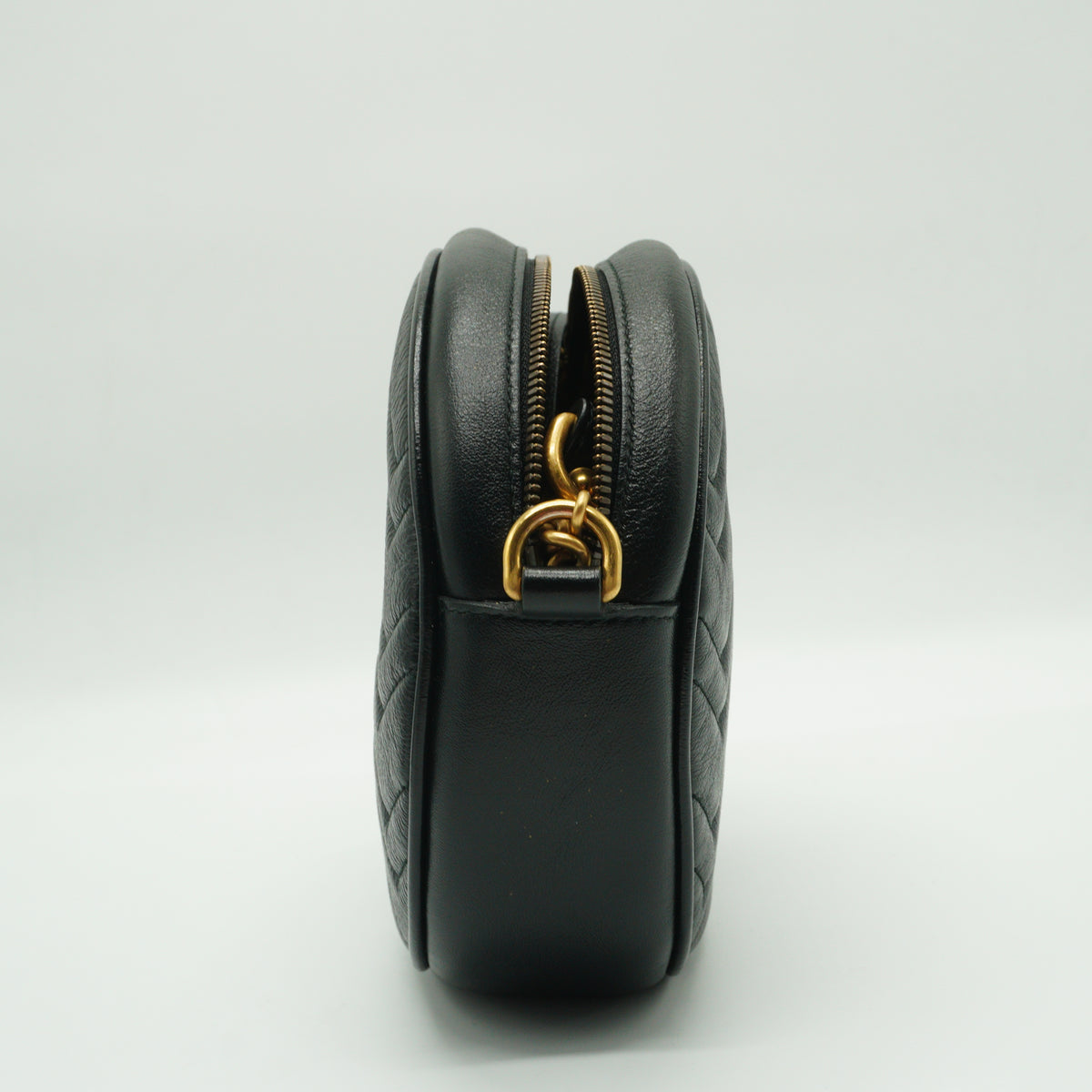 Gucci	Marmont Round Shoulder Bag Mini black GHW