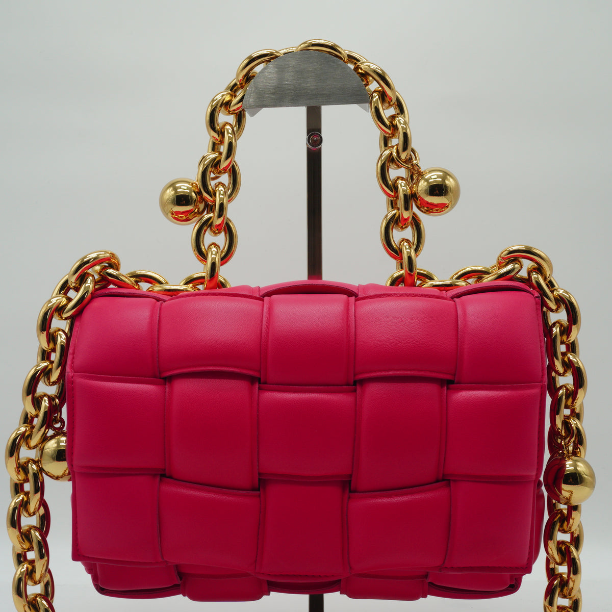 Bottega Veneta Padded Cassette Small Pink GHW