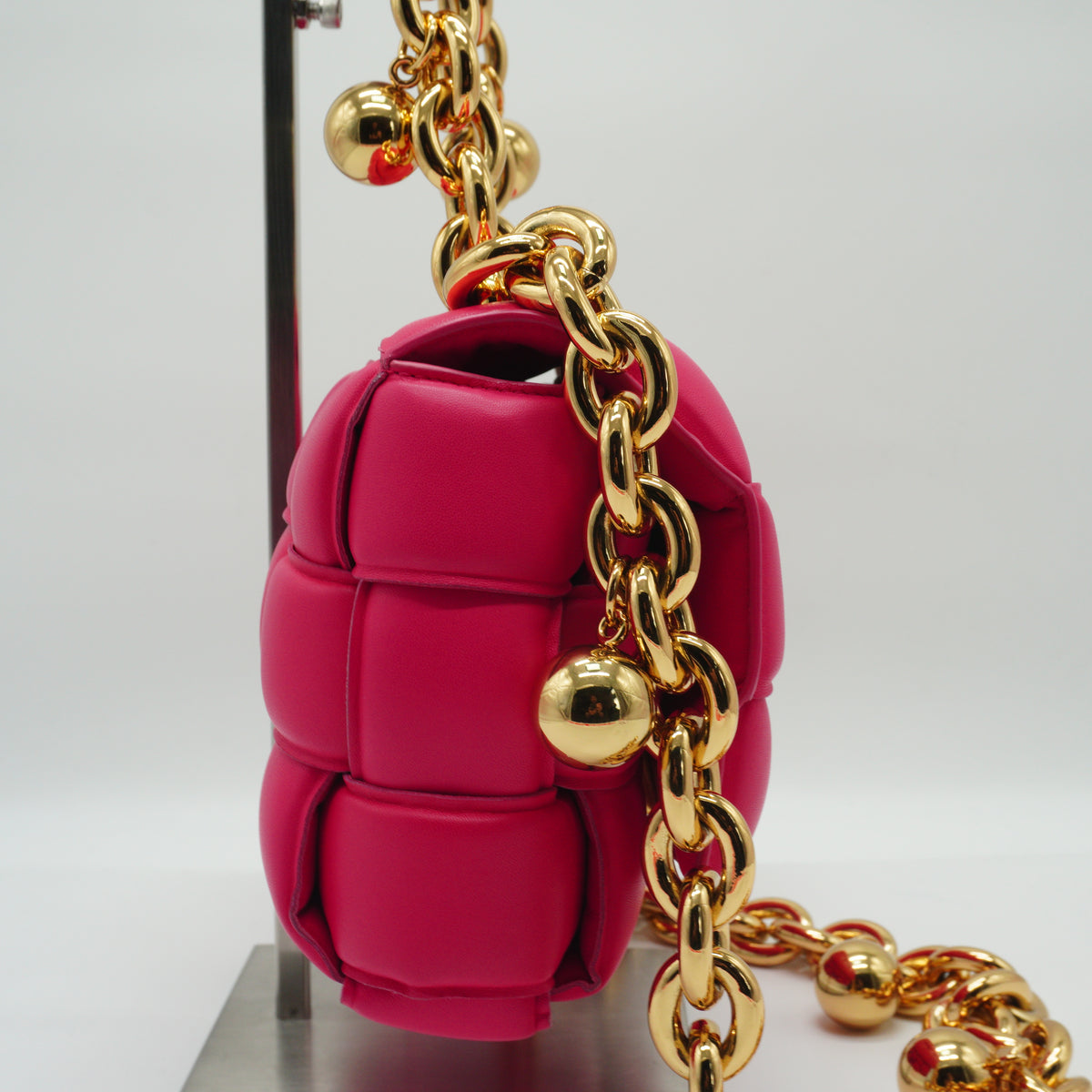 Bottega Veneta Padded Cassette Small Pink GHW