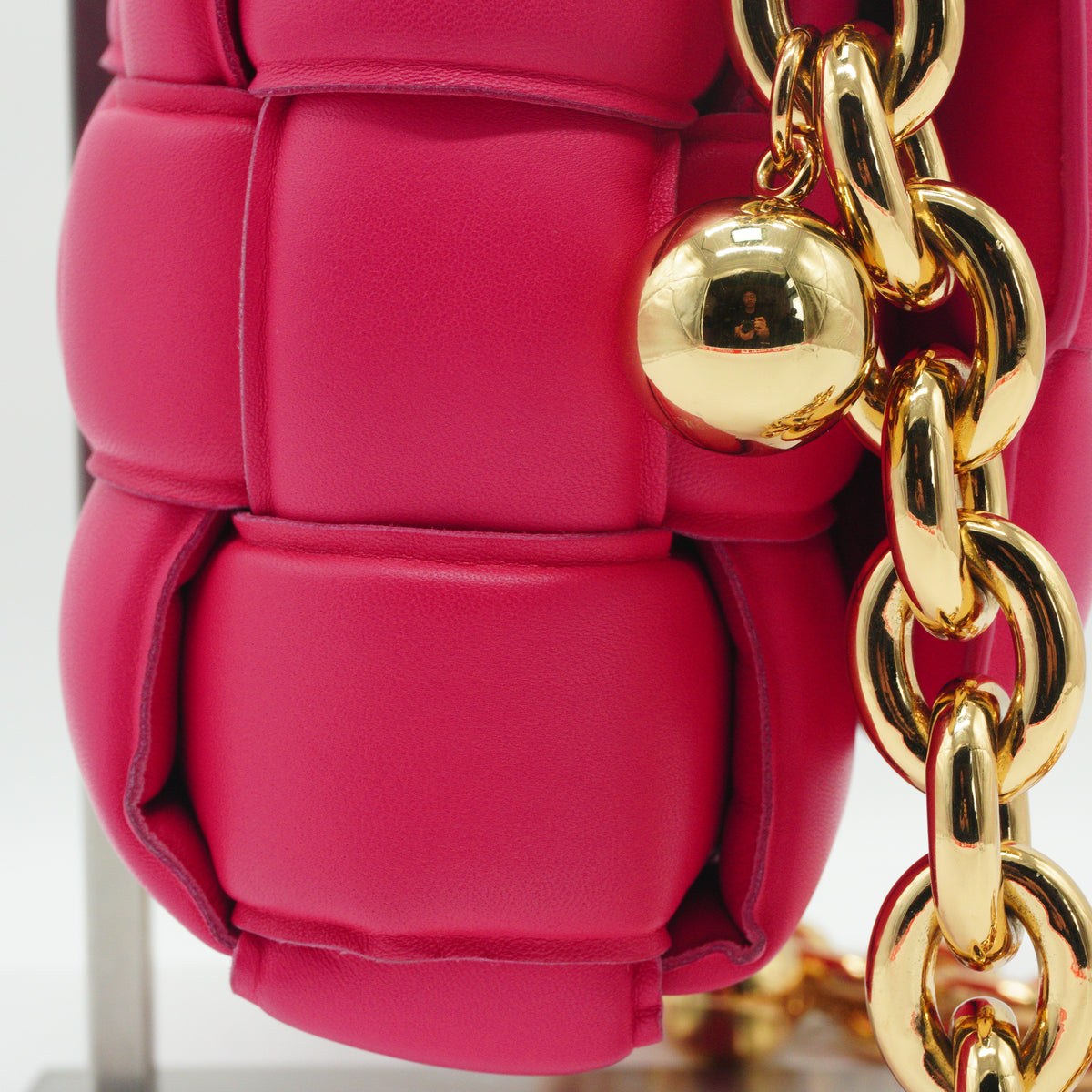 Bottega Veneta Padded Cassette Small Pink GHW