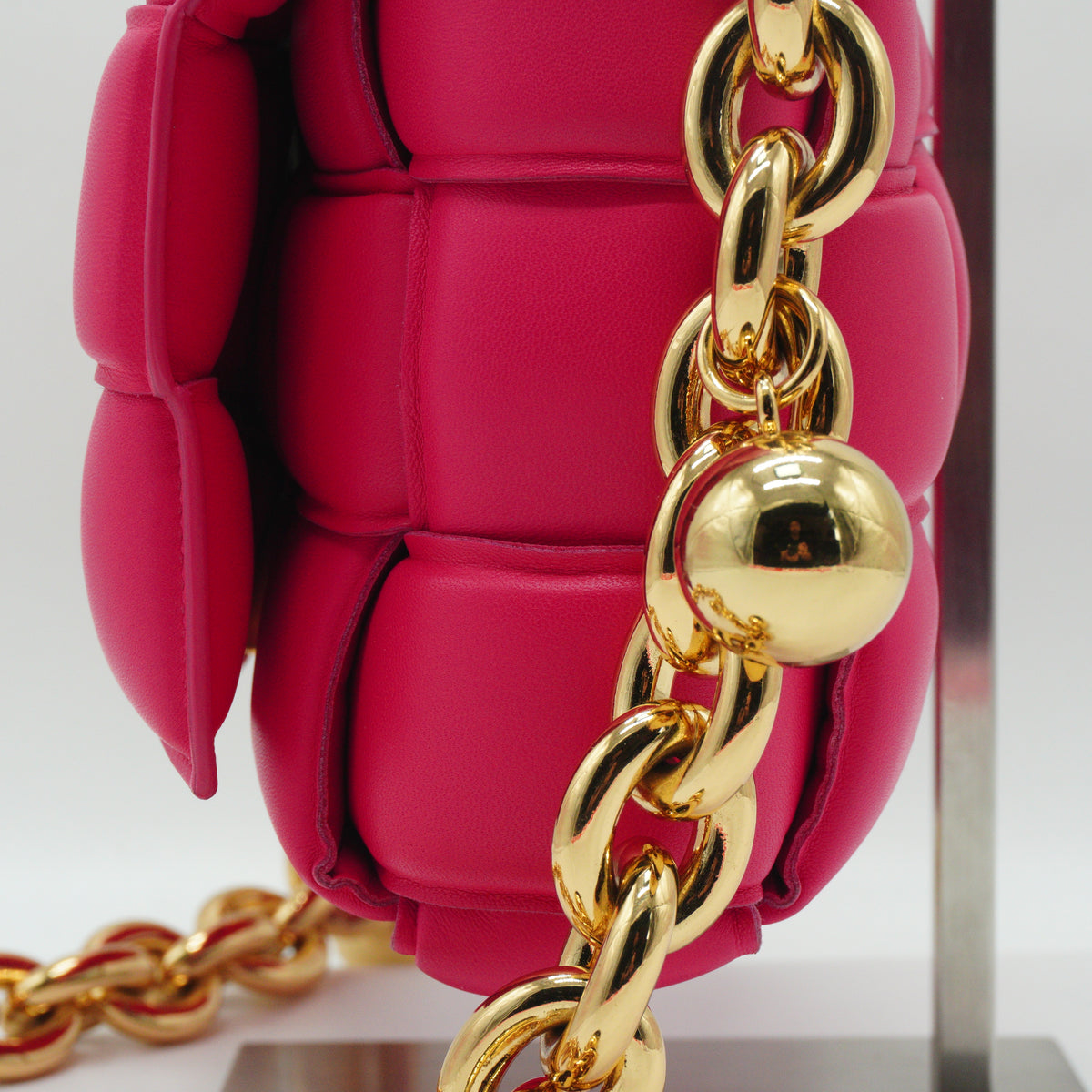 Bottega Veneta Padded Cassette Small Pink GHW