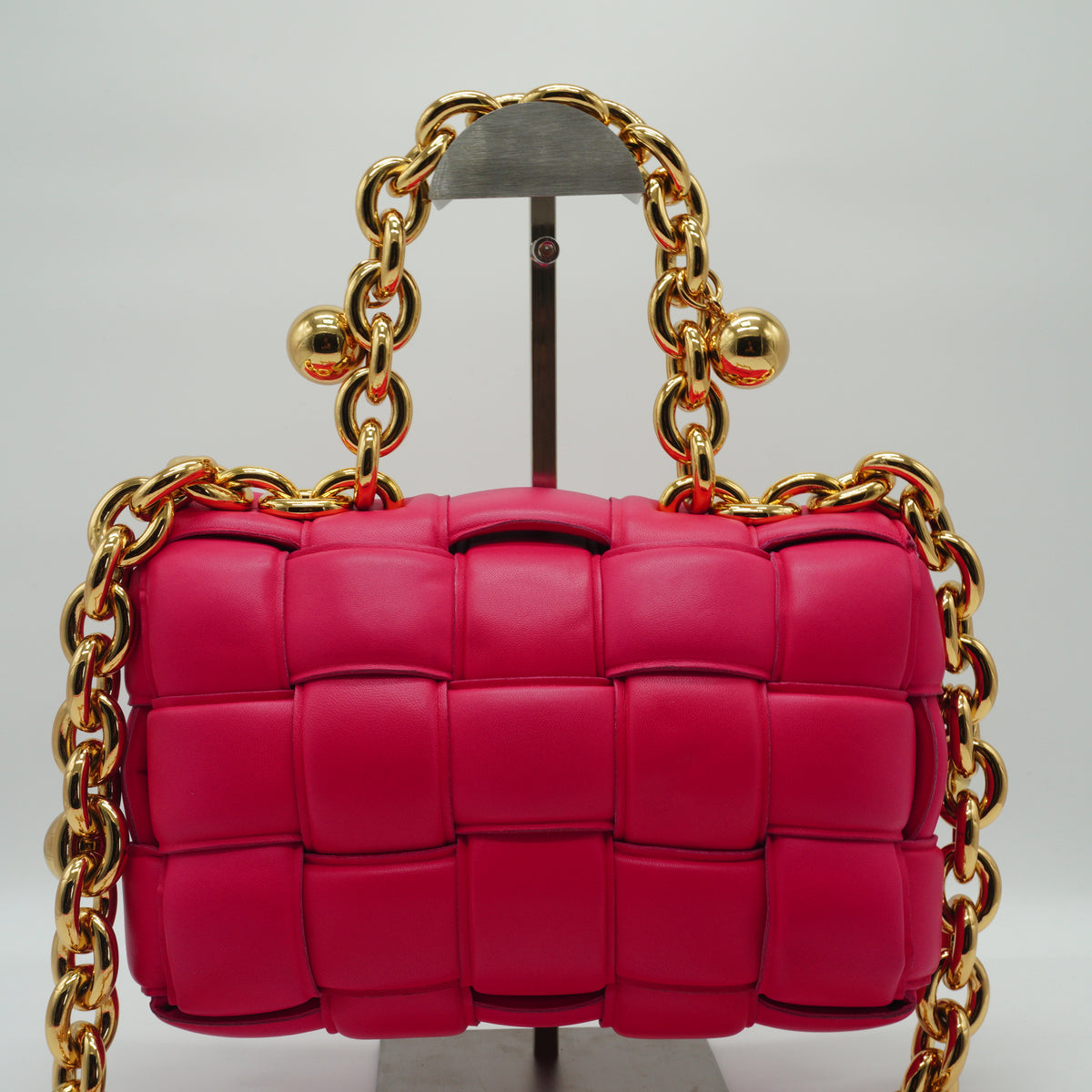 Bottega Veneta Padded Cassette Small Pink GHW