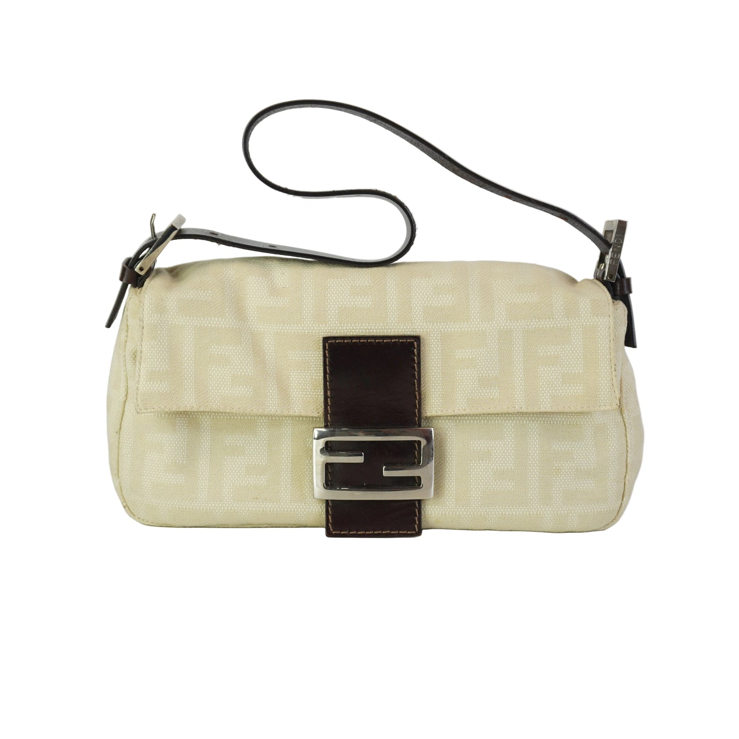 Fendi 	Baguette Zucca Canvas SHW Small