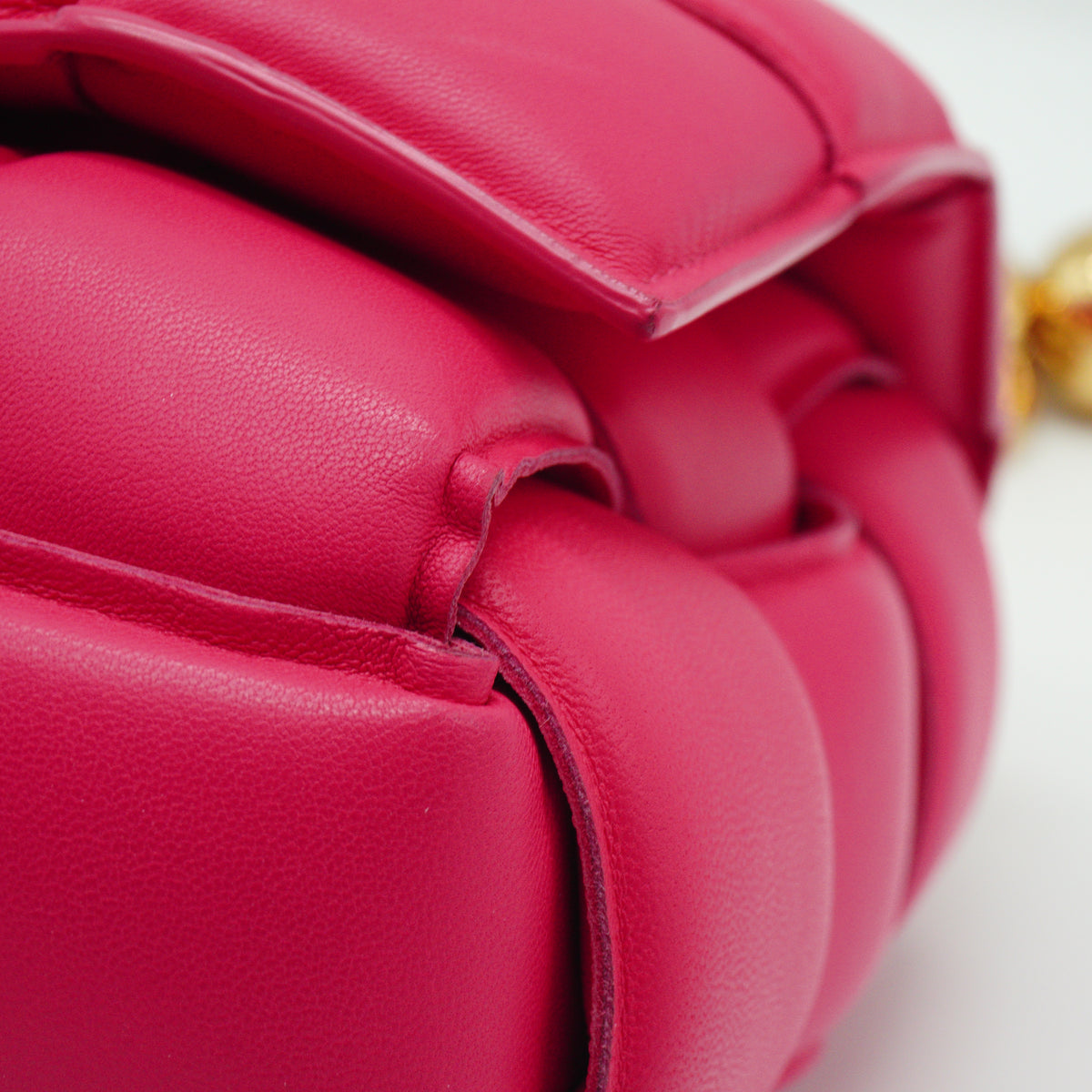 Bottega Veneta Padded Cassette Small Pink GHW