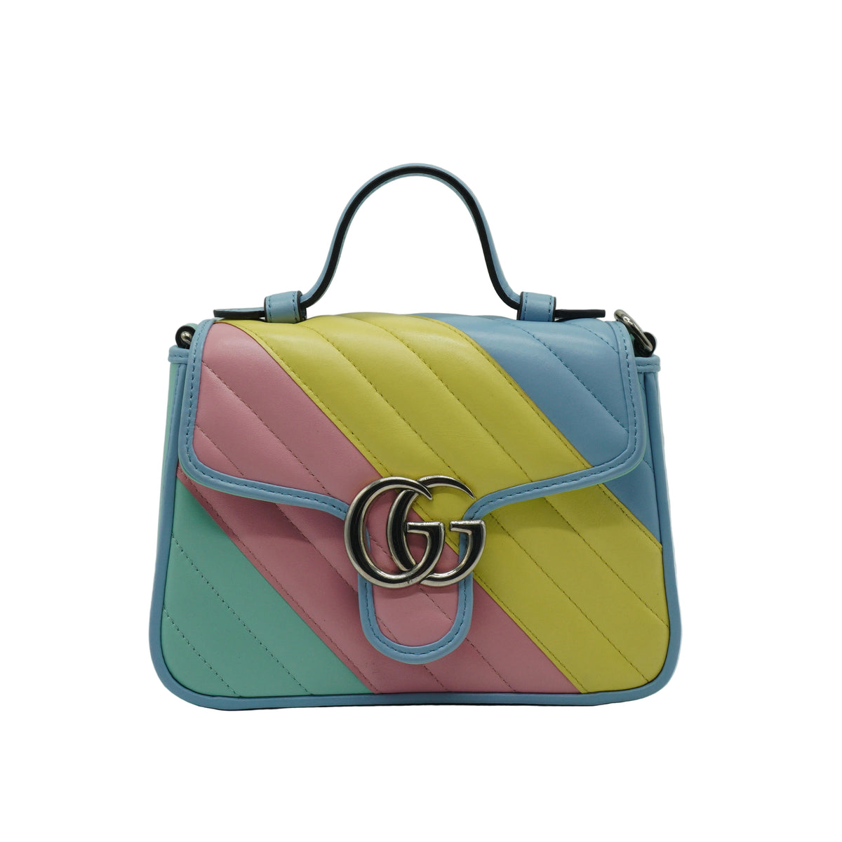 Gucci GG Marmont Small Multicolor Pastel SHW