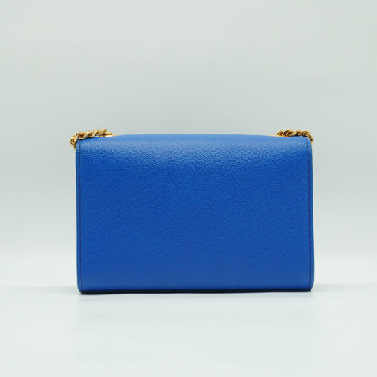 YSL	Kate Crossbody Bag Vibrant Blue GHW Small