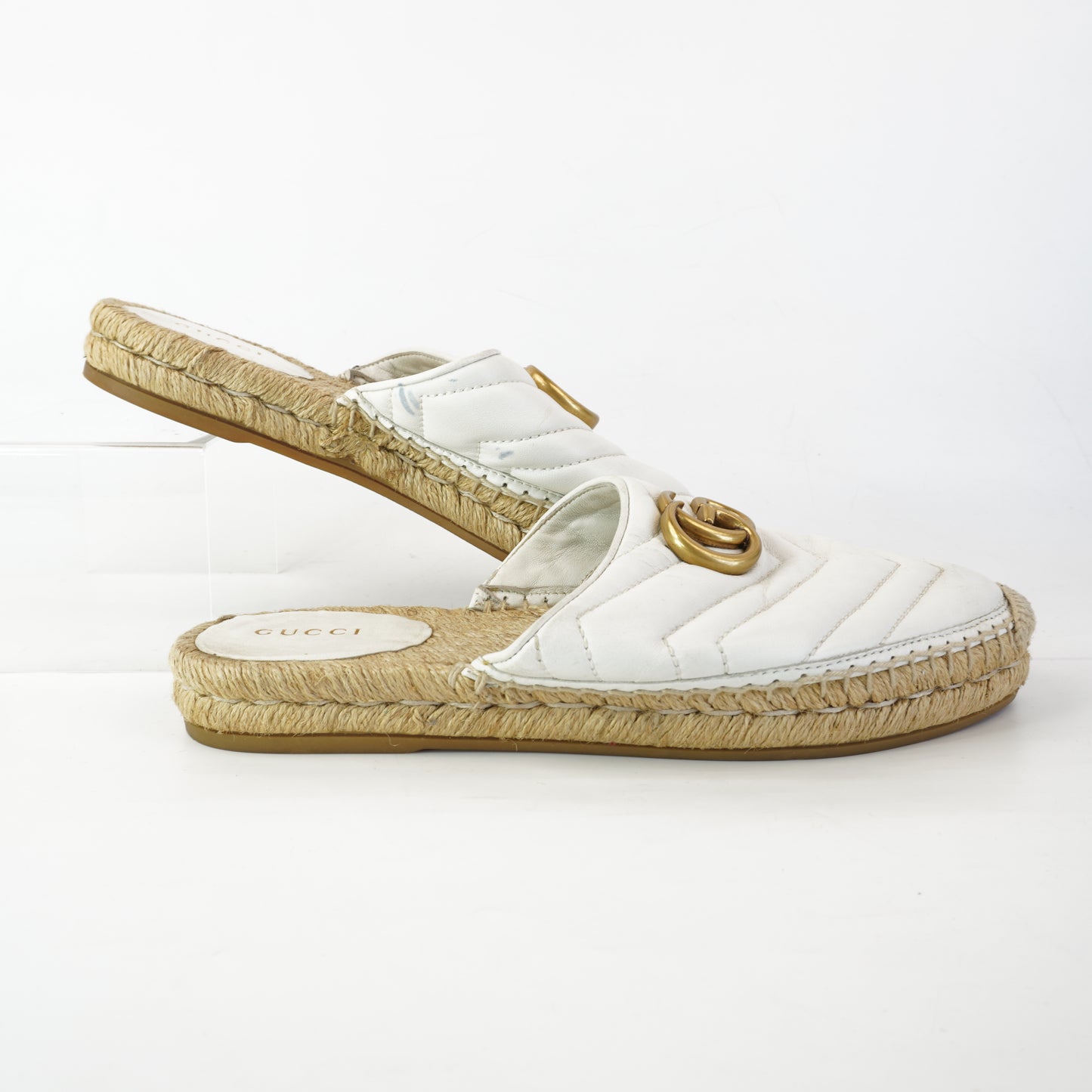 Gucci Marmont Slip-ons White size.37