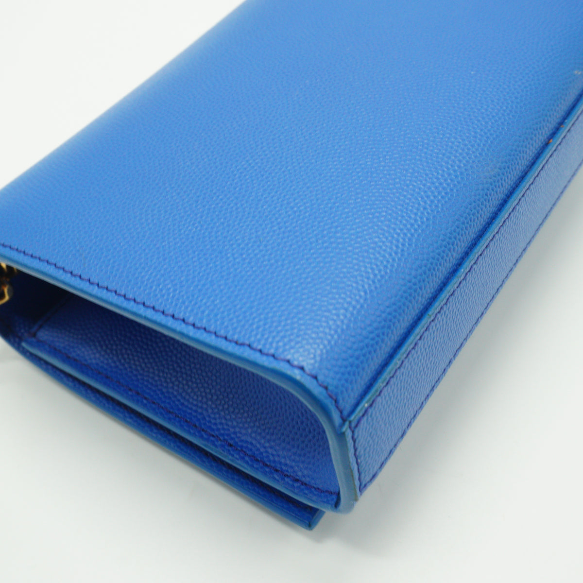 YSL	Kate Crossbody Bag Vibrant Blue GHW Small