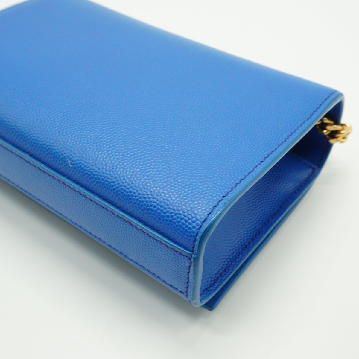 YSL	Kate Crossbody Bag Vibrant Blue GHW Small