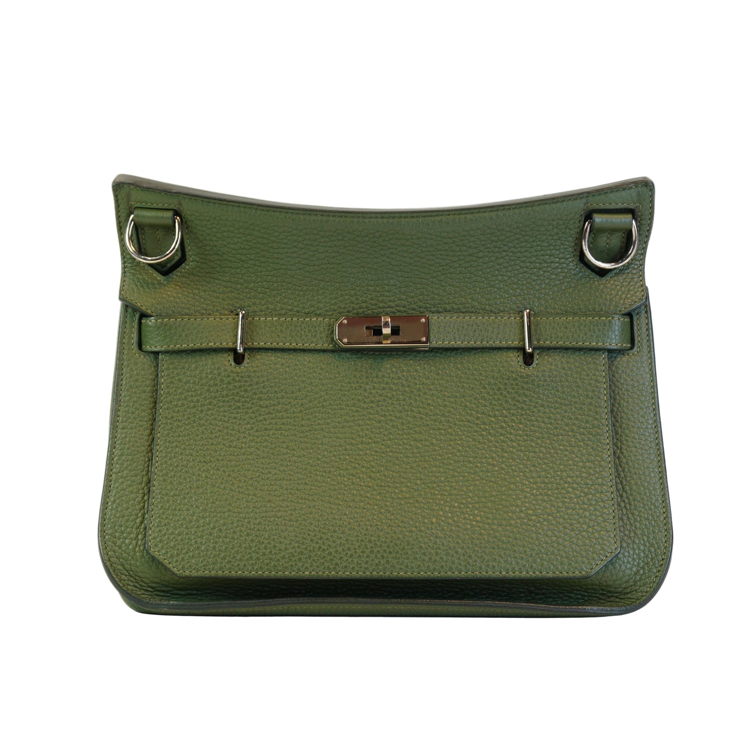 Hermes Jpsiere Berkin&Kelly Olive Green Medium SHW