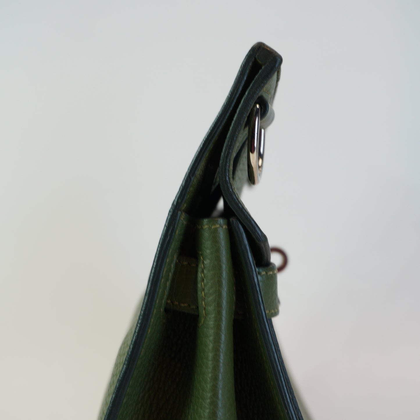 Hermes Jpsiere Berkin&Kelly Olive Green Medium SHW