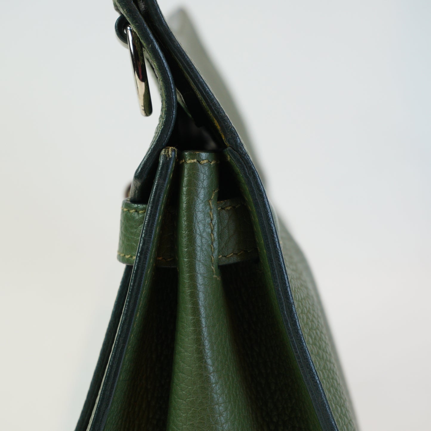 Hermes Jpsiere Berkin&Kelly Olive Green Medium SHW