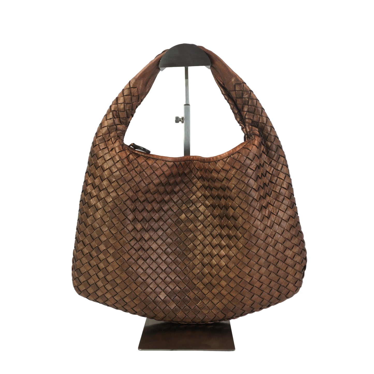 Bottega Veneta Intrecciato Hobo Copper Bag Large