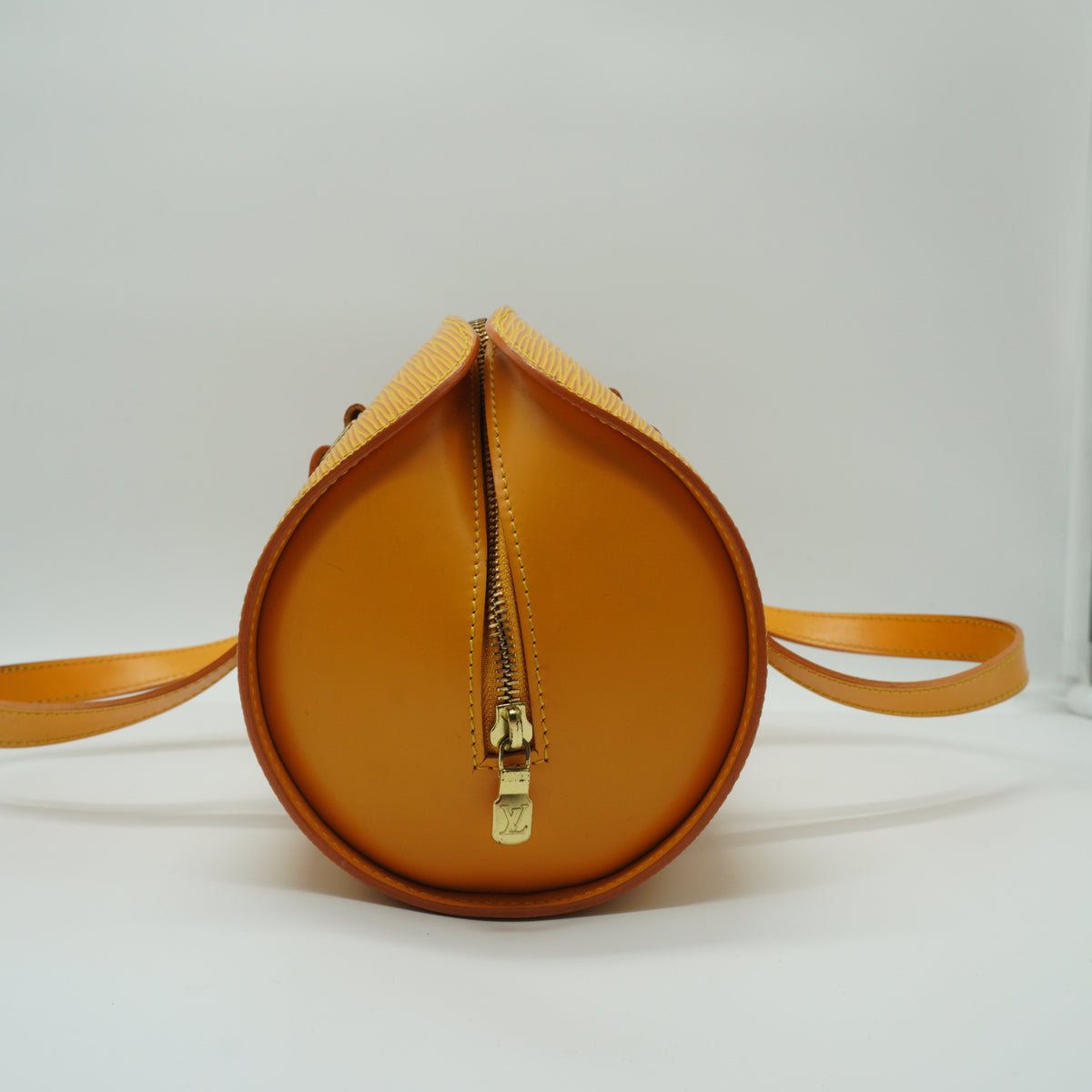 Louis Vuitton Epi Soufflot Handbag Yellow GHW Medium