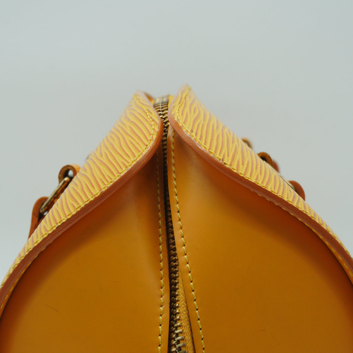 Louis Vuitton Epi Soufflot Handbag Yellow GHW Medium