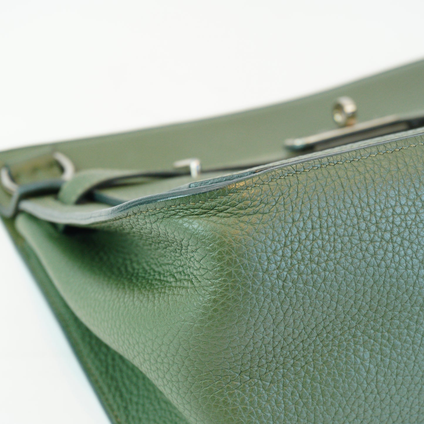 Hermes Jpsiere Berkin&Kelly Olive Green Medium SHW