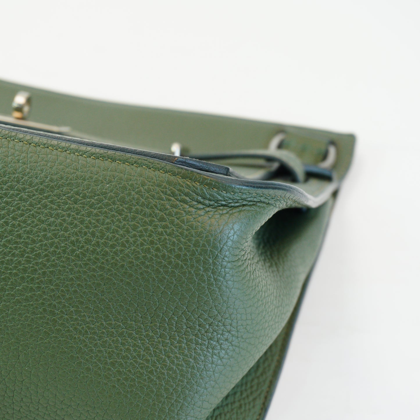 Hermes Jpsiere Berkin&Kelly Olive Green Medium SHW