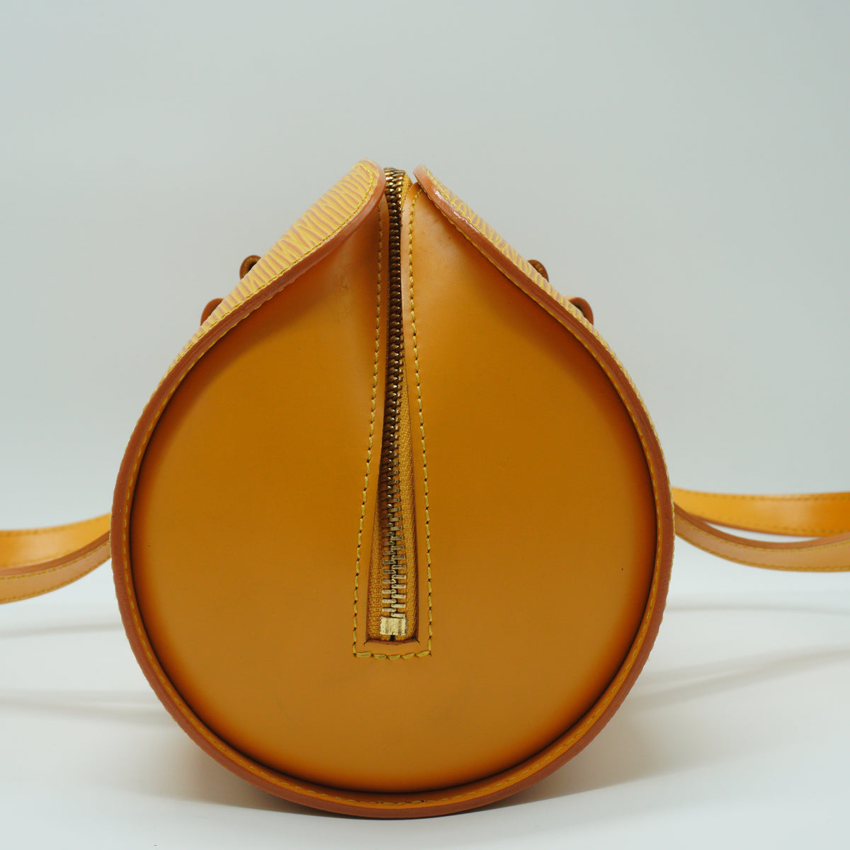 Louis Vuitton Epi Soufflot Handbag Yellow GHW Medium