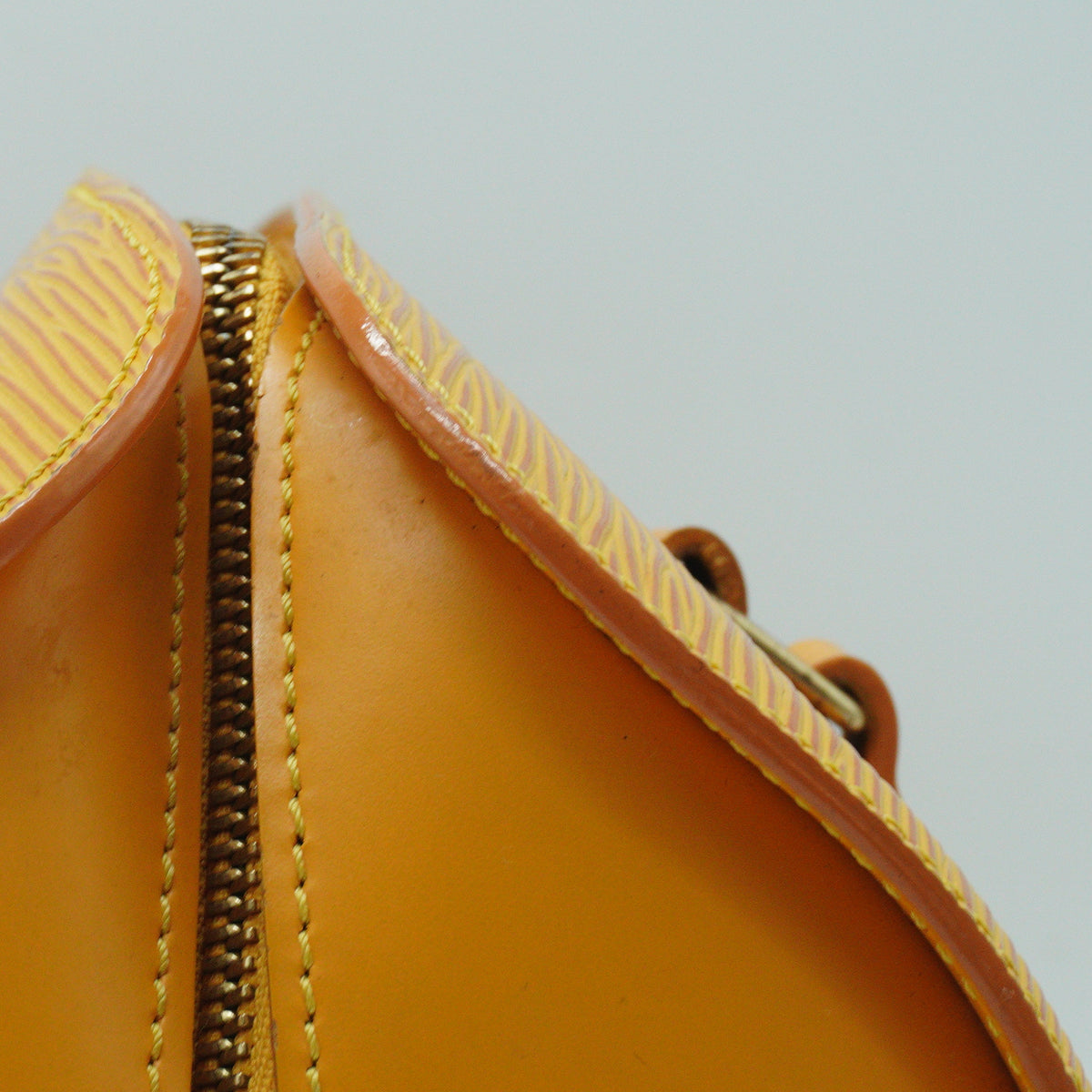 Louis Vuitton Epi Soufflot Handbag Yellow GHW Medium