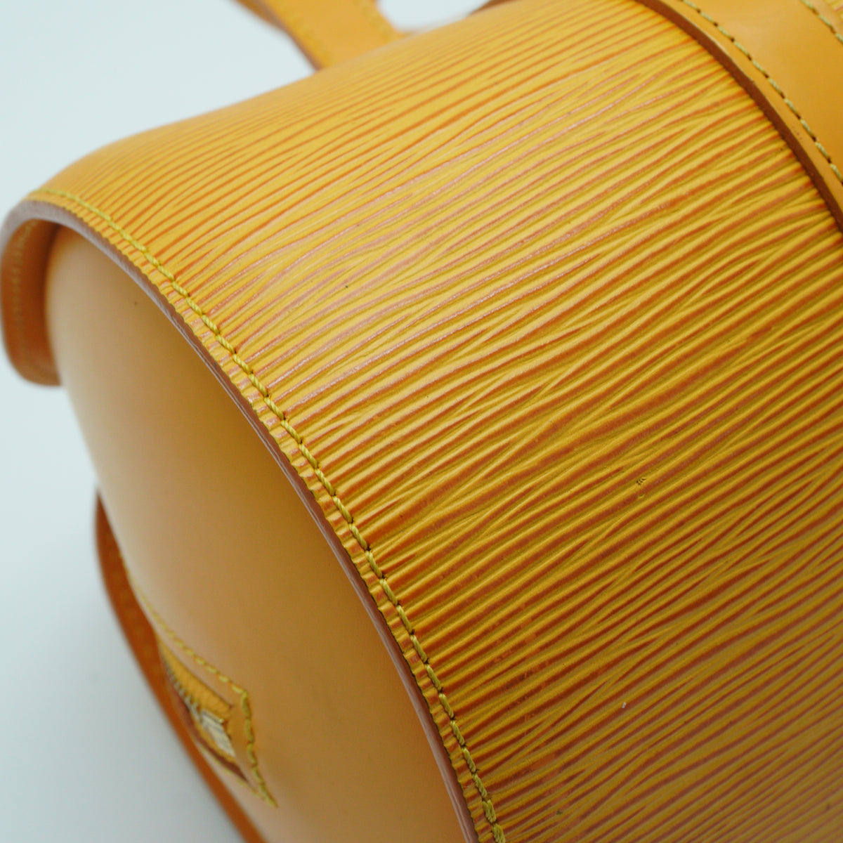 Louis Vuitton Epi Soufflot Handbag Yellow GHW Medium