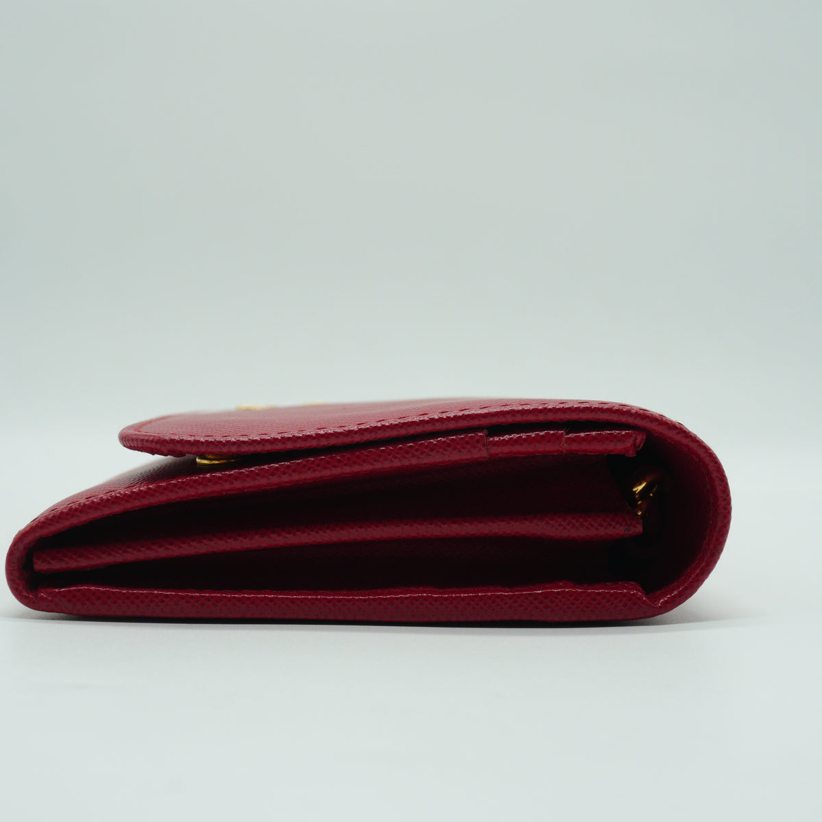 Prada	Saffiano WOC GHW Small Red