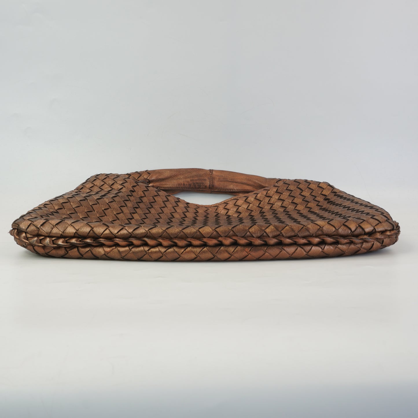 Bottega Veneta Intrecciato Hobo Copper Bag Large