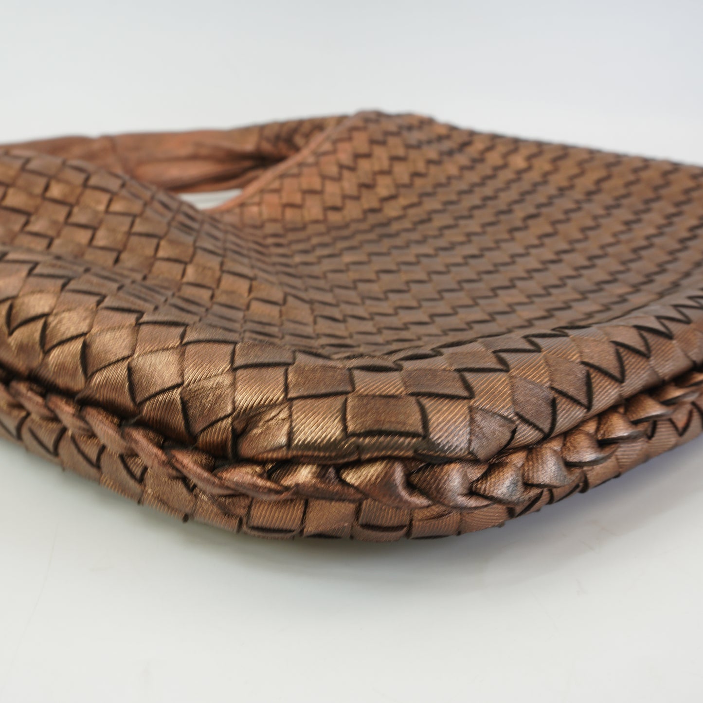Bottega Veneta Intrecciato Hobo Copper Bag Large